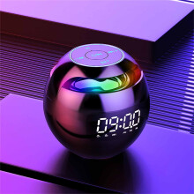 Caixa de som Bluetooth Jacenvly com subwoofer, visor LED e rádio FM.