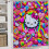 Hello Kitty Duschvorhang-Set mit rutschfester Badematte und 5