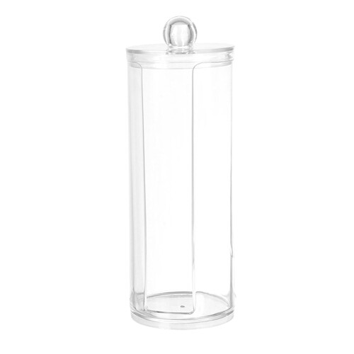 Cotton Round Holder with Bamboo Lid 1 pcs 1