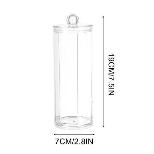 Cotton Round Holder with Bamboo Lid 1 pcs 2