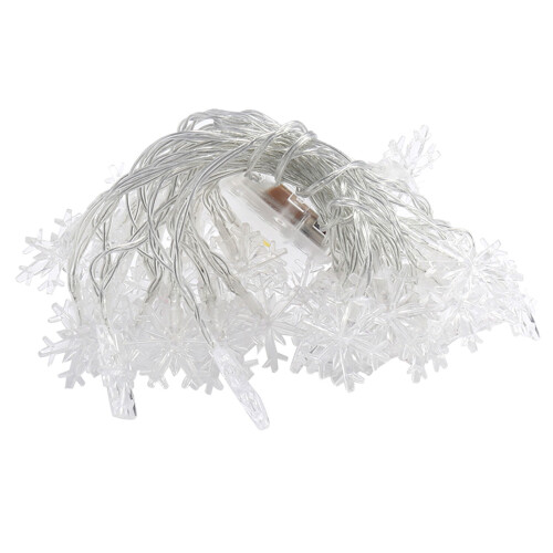 Julelys med snøfnugg 3 meter 20 LED 1