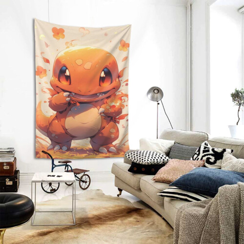 Charmander wandtapijt, 80x60 inch 1