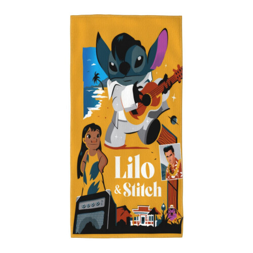 Mäkké savé utierky Stitch do kúpeľne, 2 ks 1