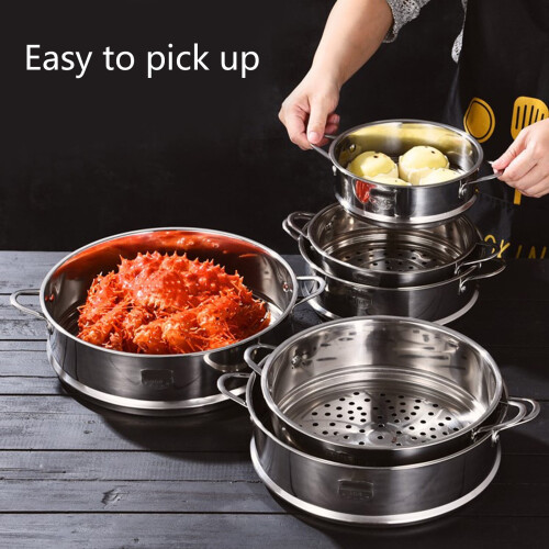 Stainless Steel Steamer Basket Universal Insert Pan 1