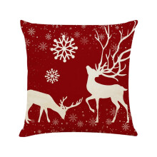 Housse de coussin décorative en soie et peluche (2 pièces)