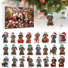 Calendrier de l'Avent de Noël Teckel - 24 jours