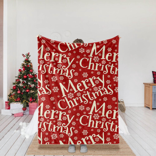 Manta de Natal francesa de pelúcia, 150x200cm
