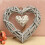 Wicker Heart Wreath Rustic Rattan Beige 1