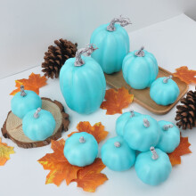 Citrouilles artificielles d'automne HKUKY, 12 pièces, tailles assorties