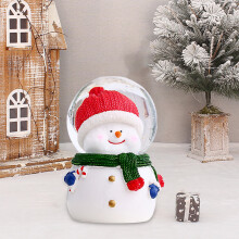 Boule de Noël en cristal avec lumières