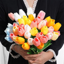 Tulipes artificielles effet réaliste (10 pièces)