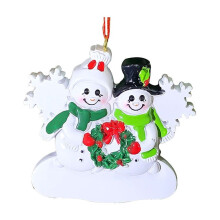 ensemble de décorations de Noël suspendues en résine