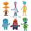 Emotion Characters Figurine Set PVC6pcs 1