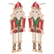 Boucles d'oreilles Casse-Noisette (lot de 4) – Métal léger – Fêtes