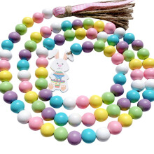 Ghirlanda di uova di Pasqua a tema coniglietto per decorazioni domestiche, 3 metri