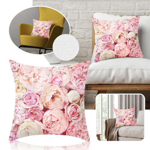 Linnen kussensloop, modern decoratief, vierkant, 18x18 inch