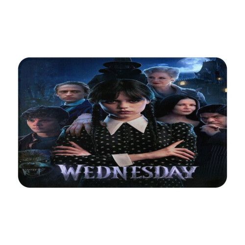 Πατάκι πόρτας Wednesday Addams αντιολισθητικό 20x31,5 ίντσες