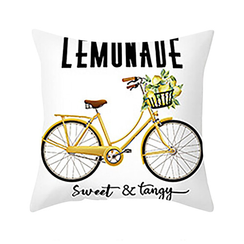 Capa de sofá Lemon Summer com capa de almofada decorativa