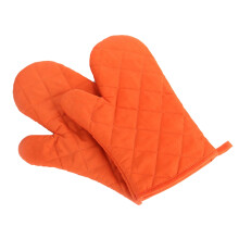 Miyuadkai oven mitts orange thickened pure color