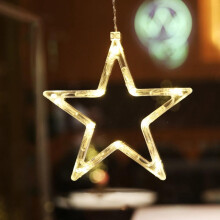 Cordão de luzes para janelas, ideal para decoração de festas em ambientes internos e externos.