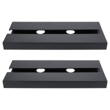 Suporte de parede para taças de vinho – Preto, pacote com 2 unidades