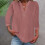Women's cotton and linen shirt, solid color,-White M 2
