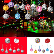 Christmas Ball Ornaments Set - Red and Gold Hanging