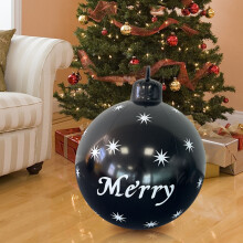 60cm Inflatable Christmas Bell Ball PVC Outdoor Decor