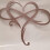 Wrought Iron Wall Decor Infinity Heart Shape 17x20 cm Khaki 1