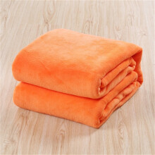 Huarrl micro plush fleece blanket orange 50x60 inches