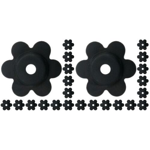 Butée de drapeau de jardin Fleur de prunier 24 pièces
