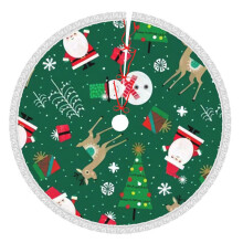 Jupe de sapin de Noël 76 cm Décoration rustique pour les fêtes