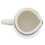 White Ceramic Pitcher with Spout, 8 x 6.5 x 6 cm 1