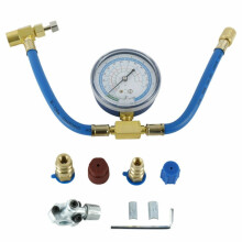 Koelmiddelvulslang met manometer voor airconditioningkoelkast
