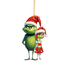 Grinch Acrylic Green Pendant 8cm Holiday Decoration