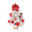 Mini red glowing Christmas tree set with lights and 1