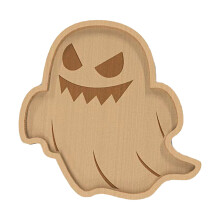 Vassoio a forma di zucca in legno per Halloween