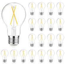 Lâmpada LED Edison Vintage A19 E26 8W 800LM 5000K (Pacote com 24)