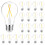 Lâmpada LED Edison Vintage A19 E26 8W 800LM 5000K (Pacote com 24) 1