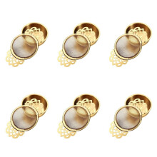 Stainless Steel Tea Strainer with Drip Bowl 6-Pack
