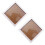 2 Pack Square Pine Wood Photo Frames – White, 6 Inch 1