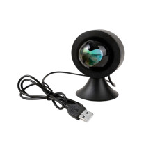 Lampe de projection LED en forme de cœur, alimentée par USB