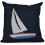 Ensemble de coussins à imprimé géométrique marguerite voile 1