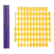 Set met alfabet- en cijferkoekjesvormpjes – Plastic