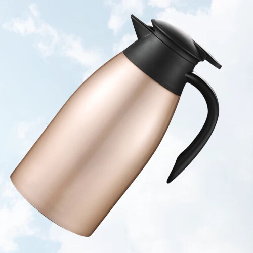 Edelstahl-Isolierwasserkocher 2L Gold 1