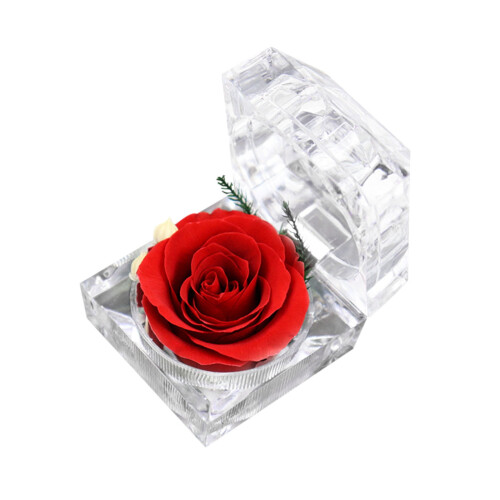 Evig rose ringboks i akryl til valentinsdagsgave 1