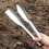 Gartenspaten aus Edelstahl – Blattform, 16GA, Mini 4