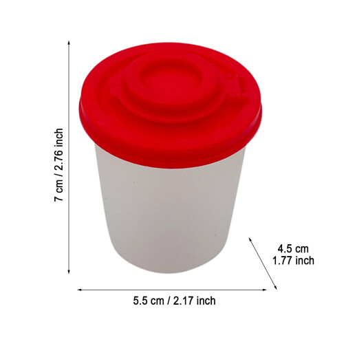 Airtight Seasoning Box Set with Red Lids 1-Pack 1