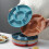 Candy Plate Round Food-Grade PP 5-Compartment Serving Tray 5