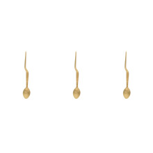3Stk Chef Löffel Und Gold 2-in-1 Für Und Buffet